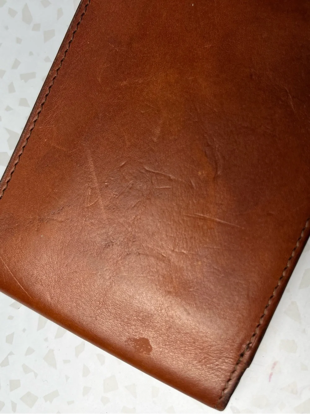 BOSCA 1911 Brown Genuine Leather 11 Pocket Bifold Wallet Card Holder